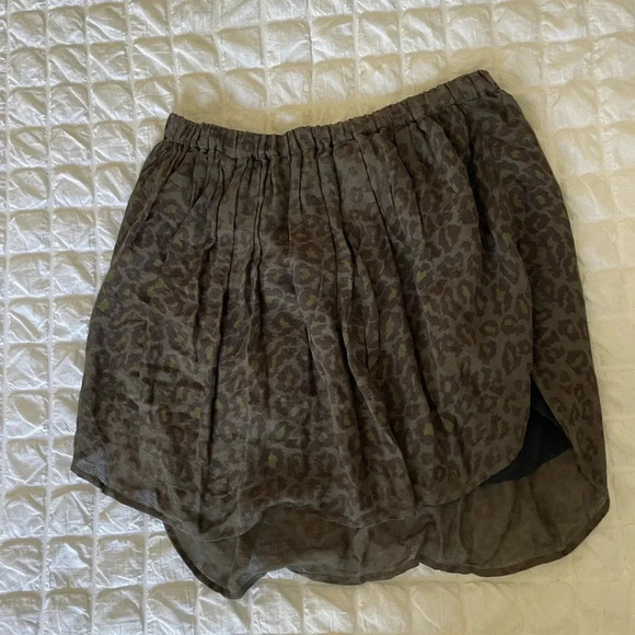 Raquel Allegra leopard mini skirt - Picture 1 of 8